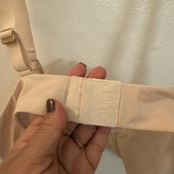 CUUP The Scoop Bra Compact Modal Sand Size 38C See Last Pic For Small Stain - Picture 3 of 5